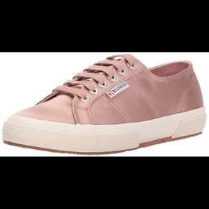 Superga Blush Satin Shoes (Size US 8)